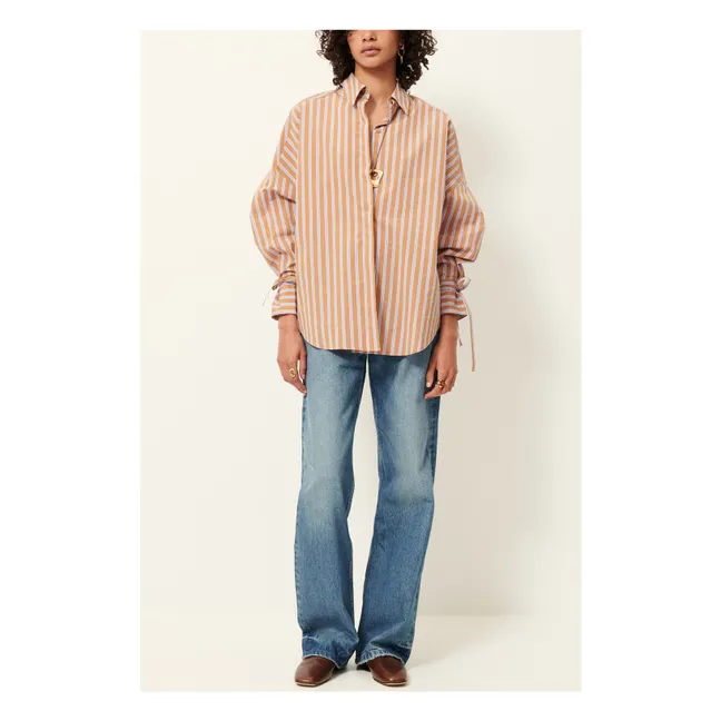 Chemise Rayures Coton Armando | Terracotta