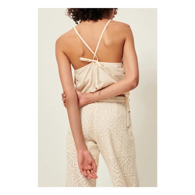 Pantalones de algodón Allindy | Crudo