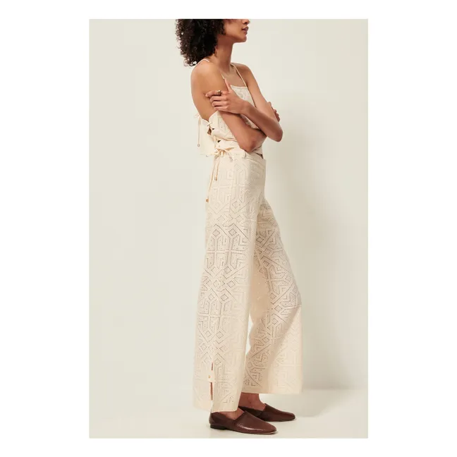 Pantalones de algodón Allindy | Crudo