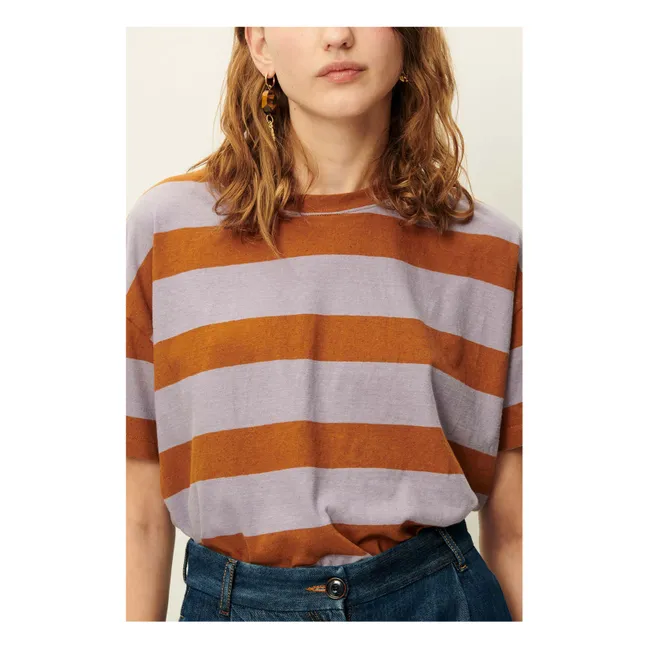 T-shirt Coton Tooli | 	Lilas