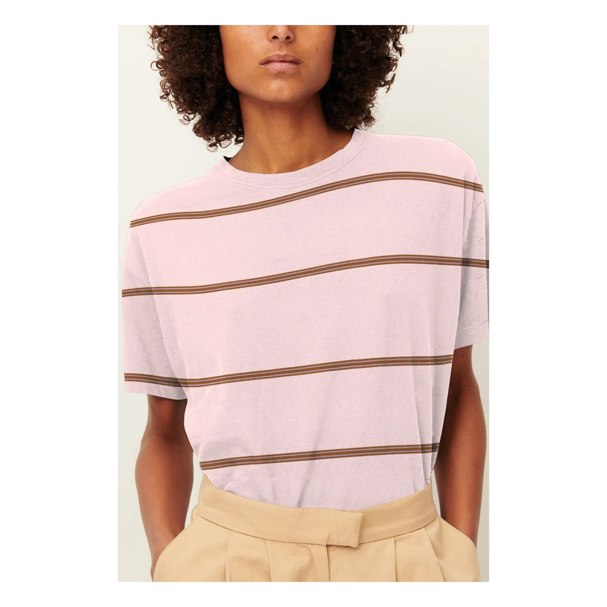 Sessùn Pink Tooli Cotton T-Shirt