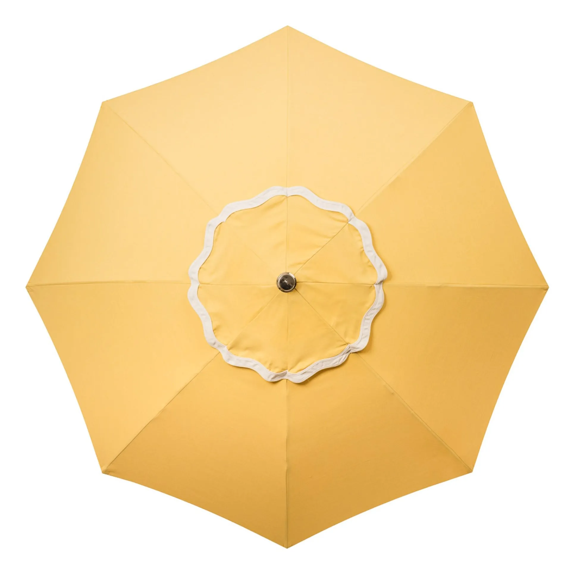 Parasol festonné Beach Club | Jaune- Image produit n°3