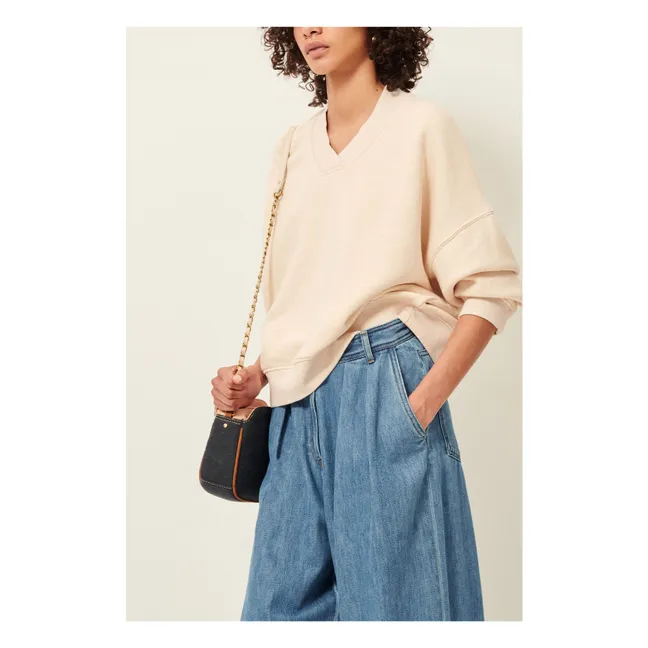 Vechill Cotton Sweatshirt | Cream