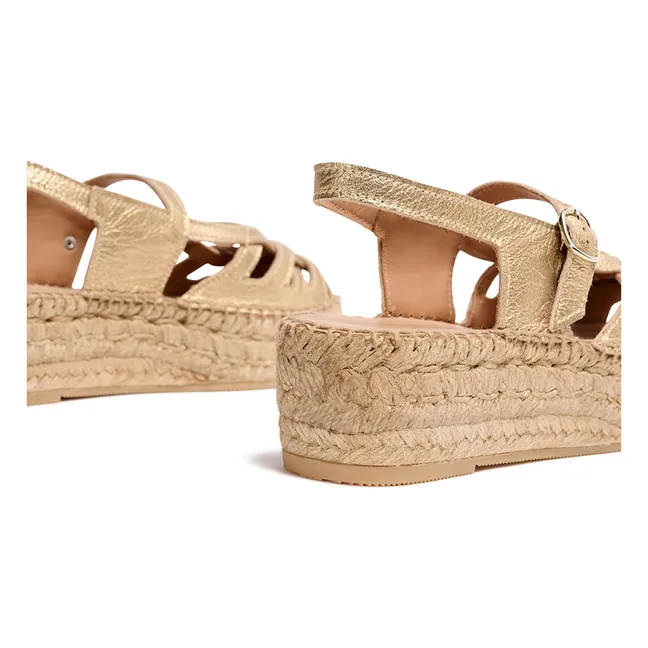 Espadrilles Thalis Métallisées | Doré