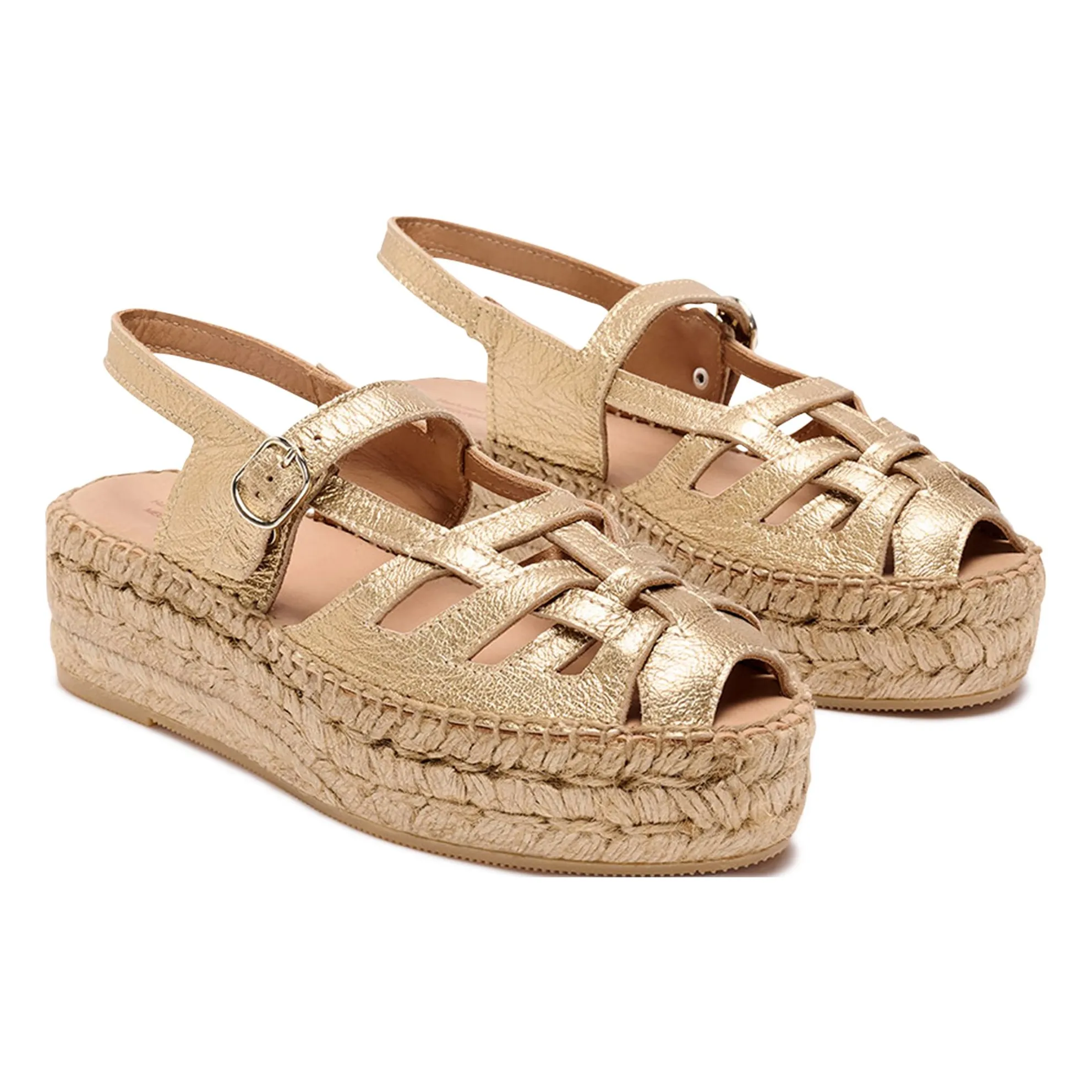 Espadrilles Thalis Métallisées | Doré- Image produit n°1