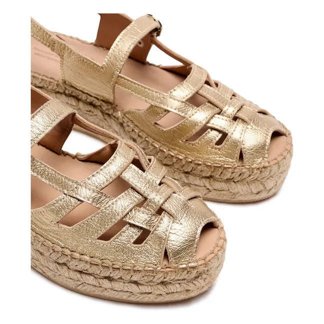 Espadrilles Thalis Métallisées | Doré