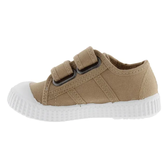 Zapatillas Tiras Lona Scratch | Camel