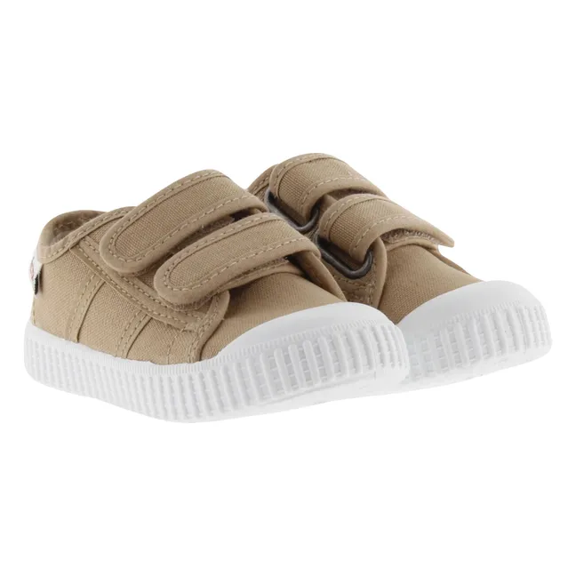 Baskets Scratchs Tiras Lona | Camel