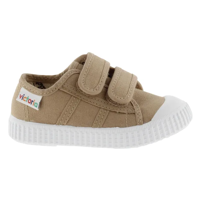 Baskets Scratchs Tiras Lona | Camel