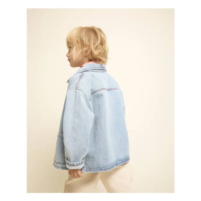 Surchemise Demin Délavée | Bleu Clair