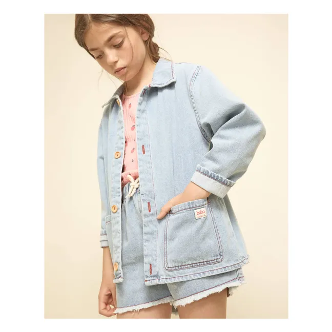 Surchemise Demin Délavée | Bleu Clair