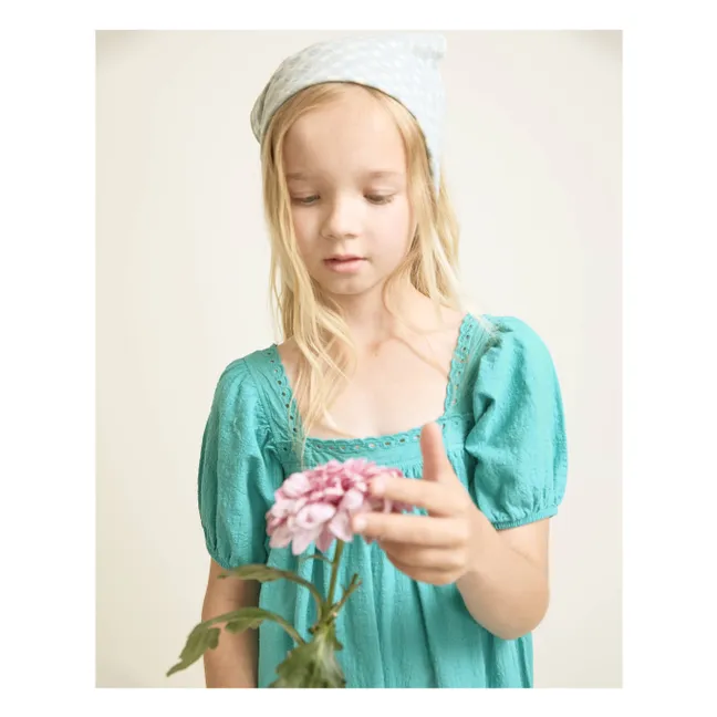 Bandana Vichy Seersucker | Aqua