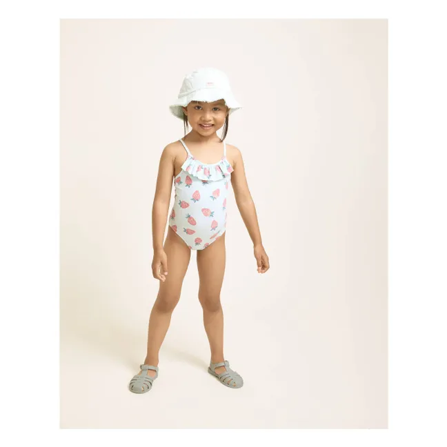 Strawberry Rib Swimsuit | Aqua