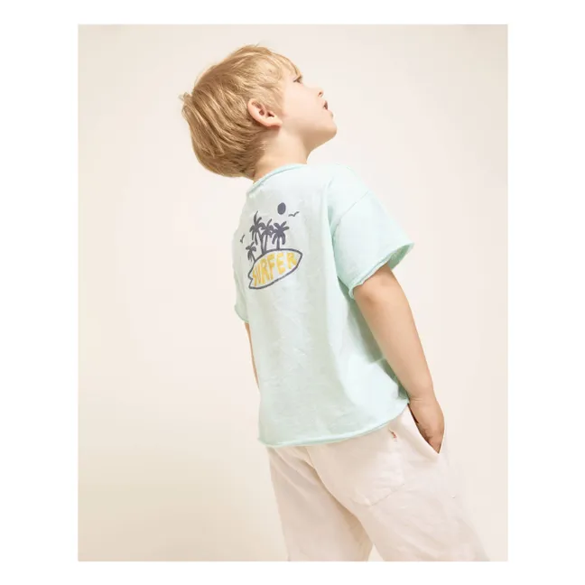 Surfer T-shirt Organic cotton | Aqua
