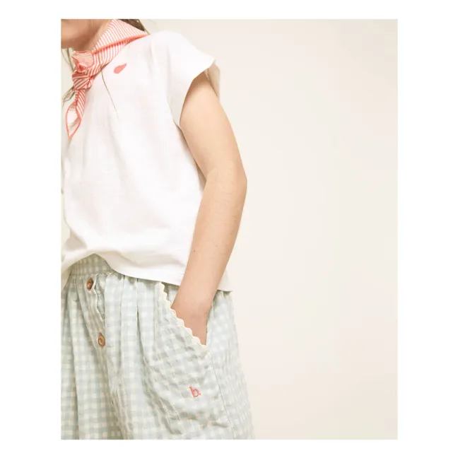 T-shirt Bisous Coton Bio | Blanc