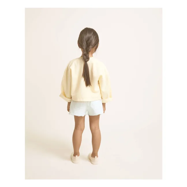 Short Denim Effiloché Lyocell | Aqua