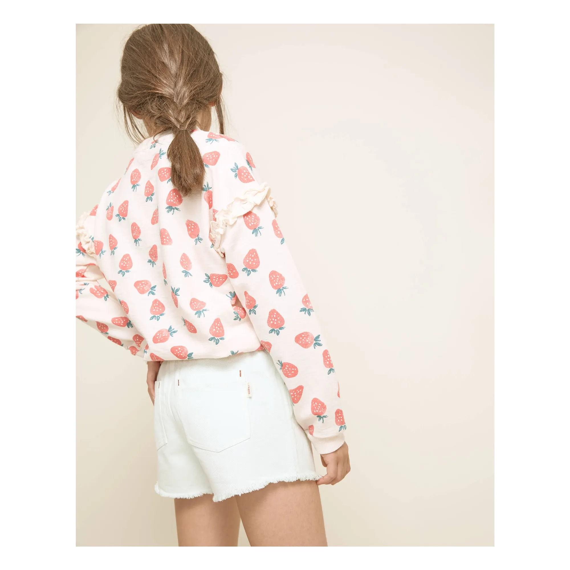 Short Denim Effiloché Lyocell | Aqua- Image produit n°6