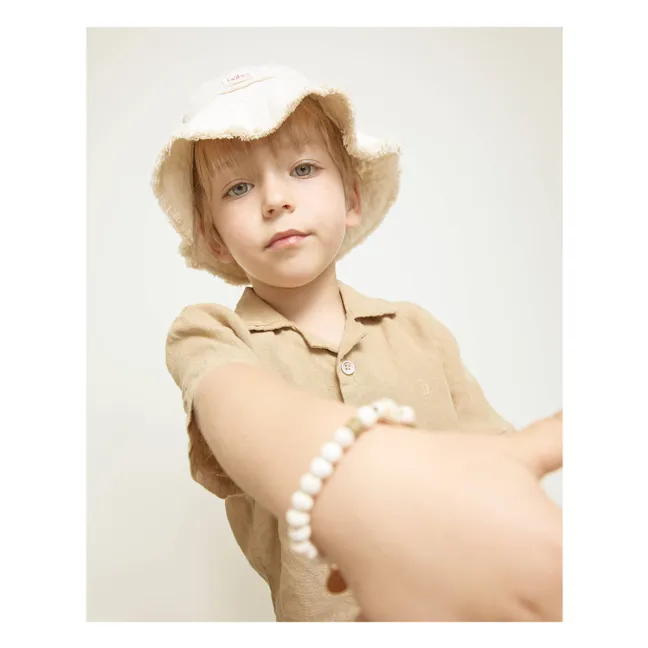 Bob Denim Effiloché Lyocell | Blanc cassé