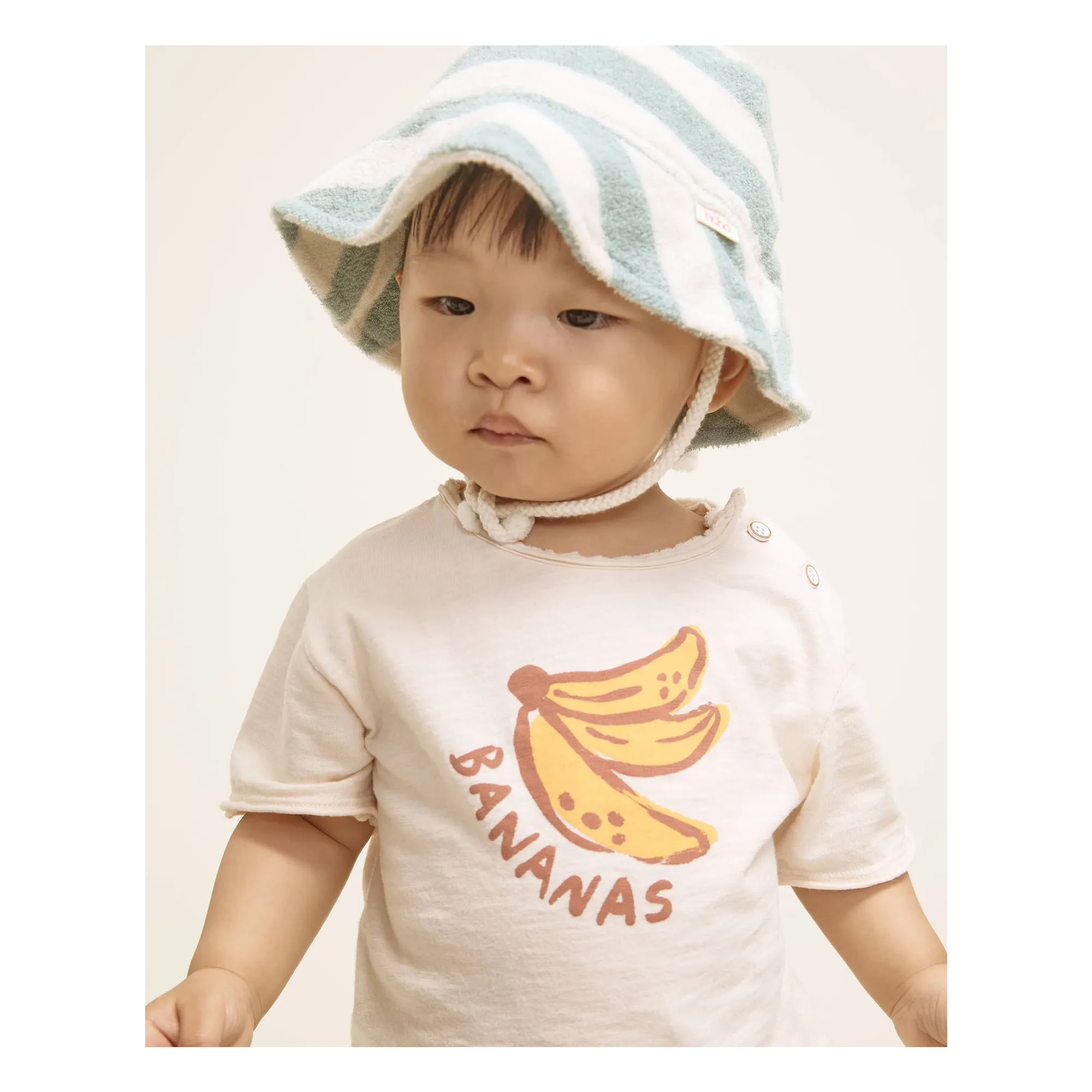 T-shirt Banane Coton Bio Bébé | Ecru- Image produit n°1