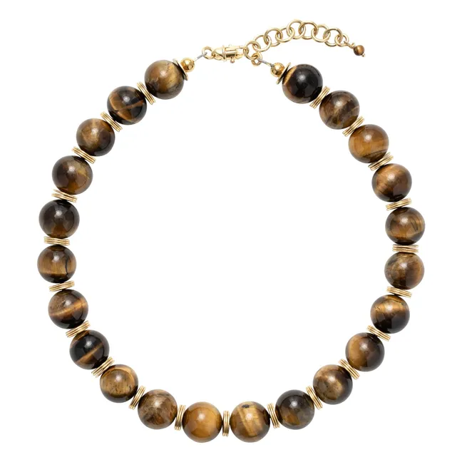 Olia necklace | Brown
