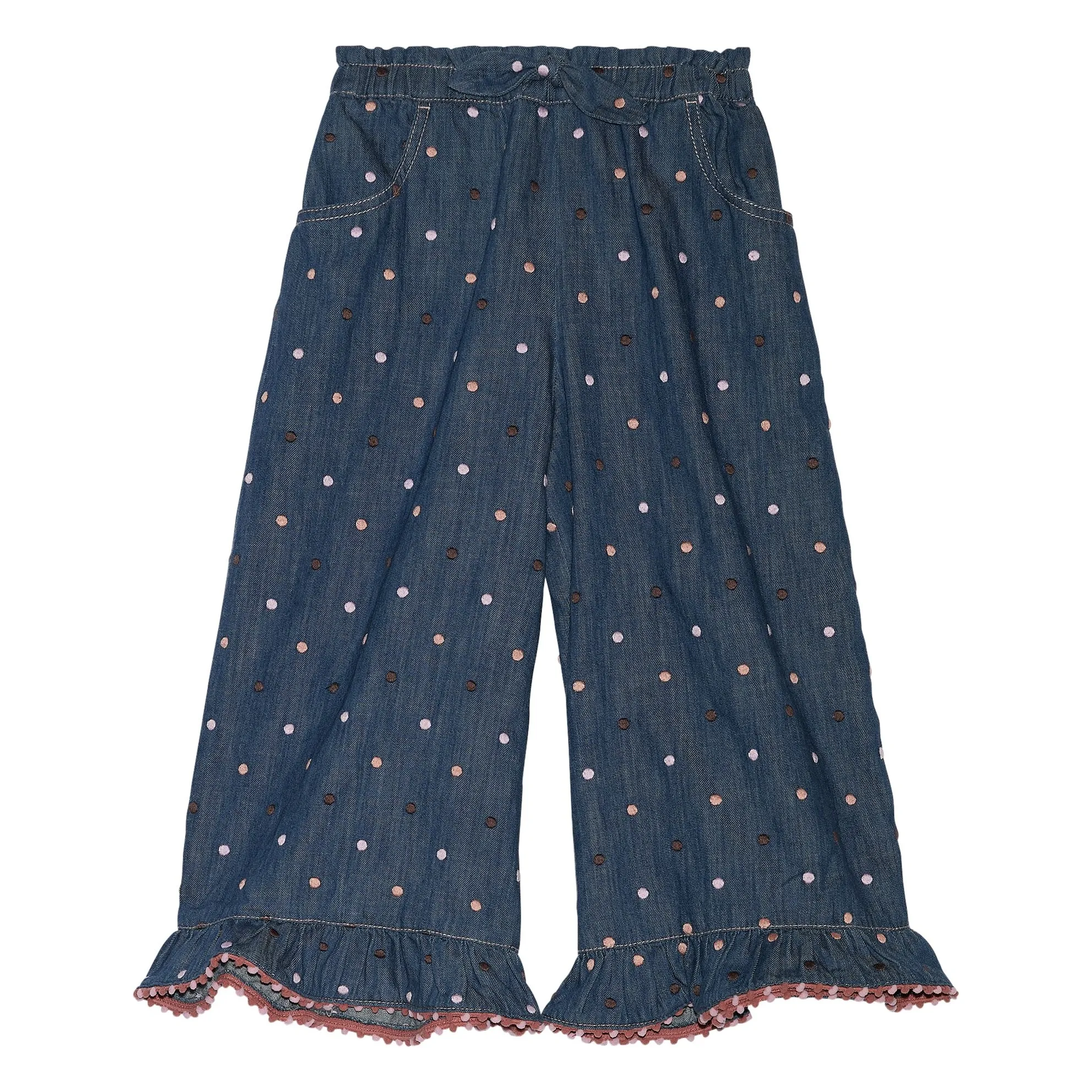 Zimmermann Dark Blue Denim Pants Awaken Pois