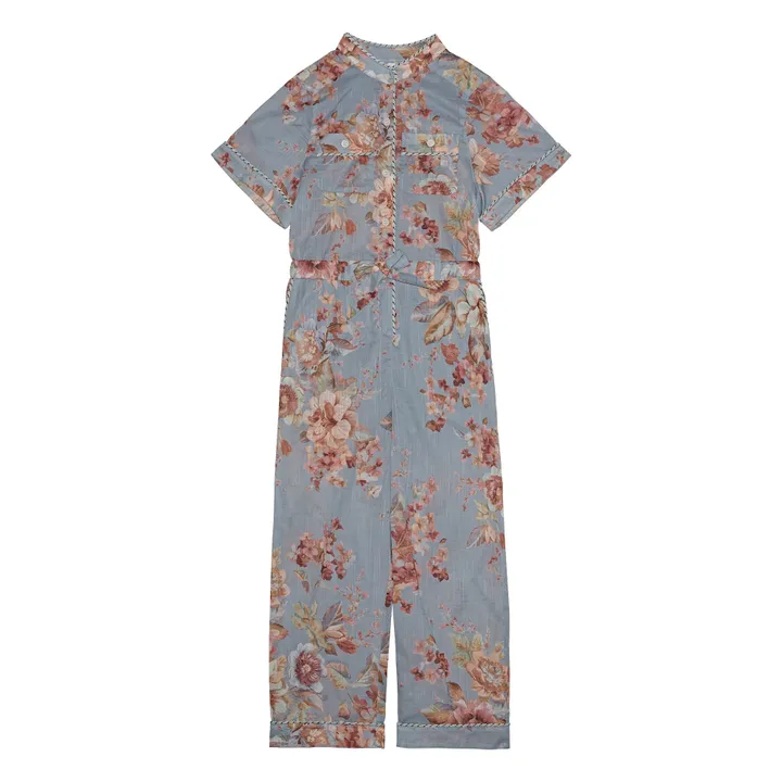 Combinaison Awaken Fleurie | Bleu Clair- Image produit n°0