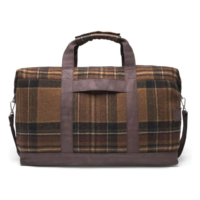 Borsa Wesam Check Weekender in lana check | Marrone