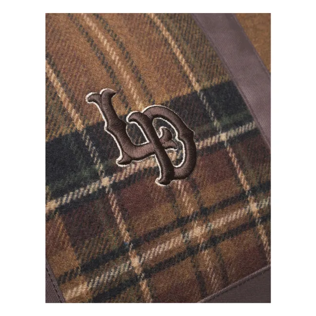 Borsa Wesam Check Weekender in lana check | Marrone