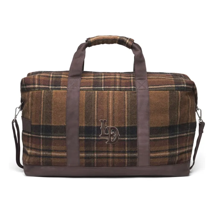 Sac Wesam Check Weekender Laine Carreaux | Marron- Image produit n°0