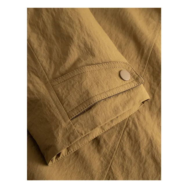 Veste Col Contrasté Nero Tech Jacket  | Camel
