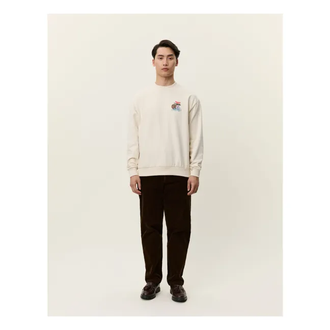 Pull Col Rond Cole Table Cotton Bio | Ivoire