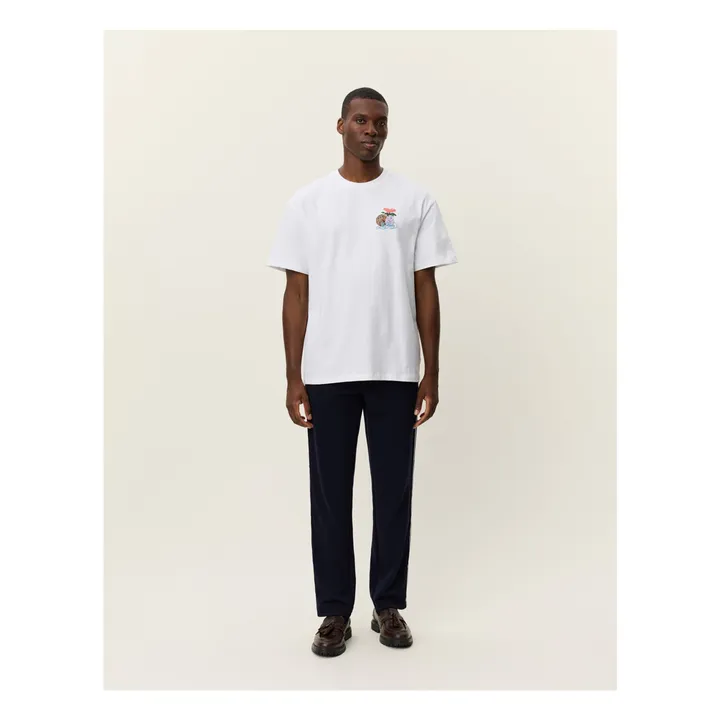 T-Shirt Col Rond Cole Table Cotton Bio | Marron- Image produit n°4