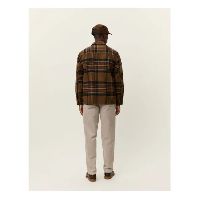 Sobrecamisa de lana Kaleb Carreaux | Marrón