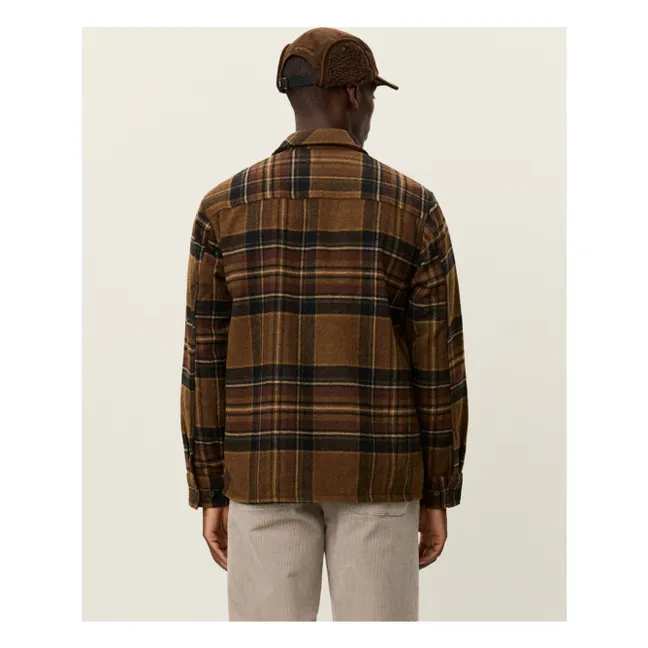 Surchemise Kaleb Carreaux Laine | Marron