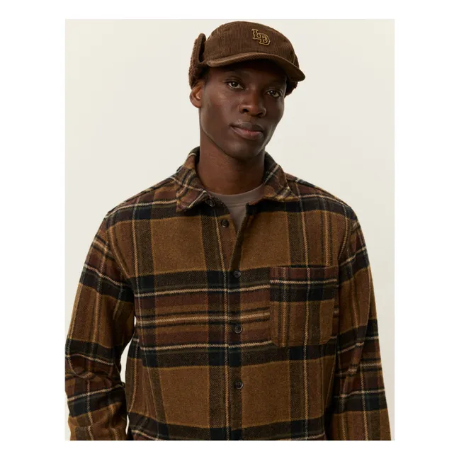 Sobrecamisa de lana Kaleb Carreaux | Marrón