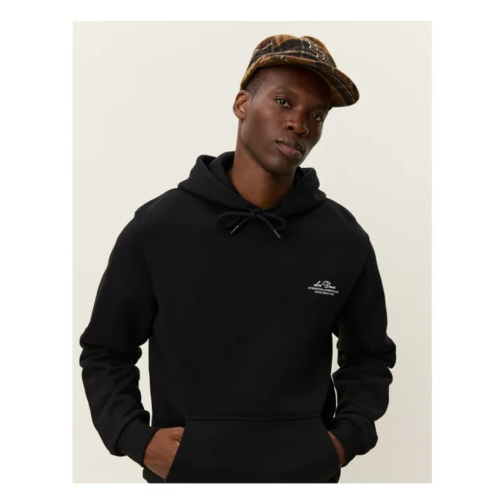 Hoodie Ben Globe Cotton Bio | Noir foncé- Image produit n°6