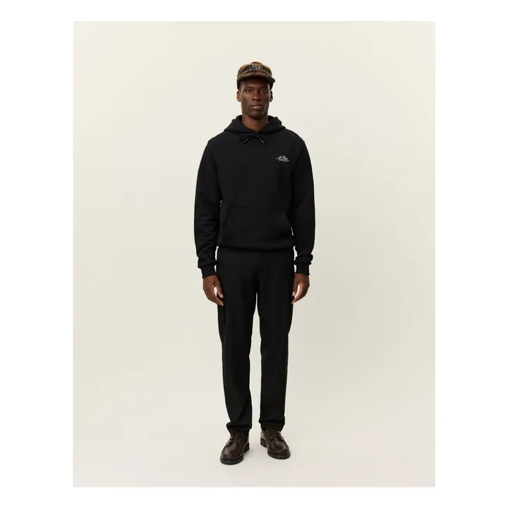 Hoodie Ben Globe Cotton Bio | Noir foncé- Image produit n°4