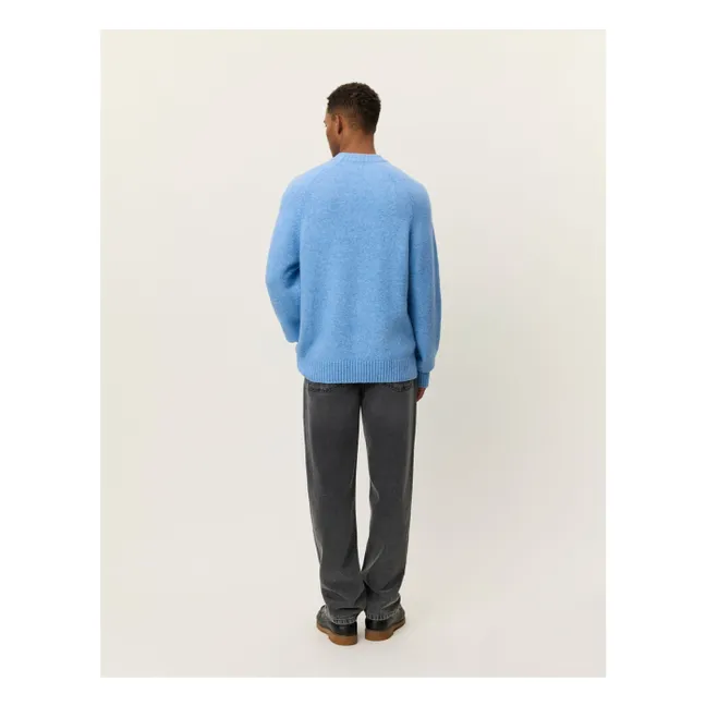 Gilbert Crewneck Knit Rundhalsausschnitt Pullover | Blau