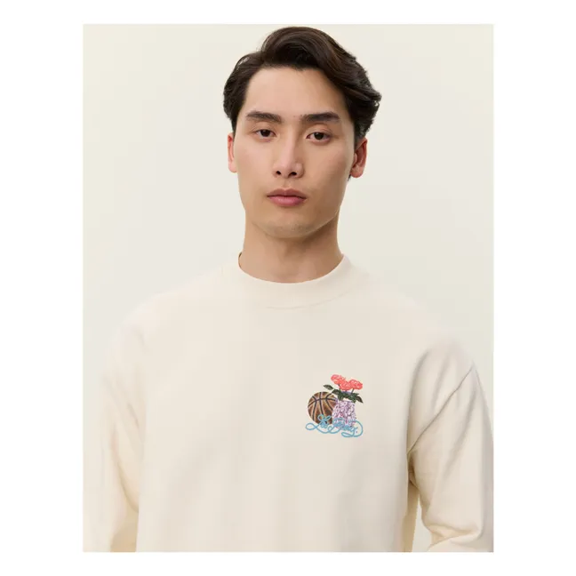 Pull Col Rond Cole Table Cotton Bio | Ivoire