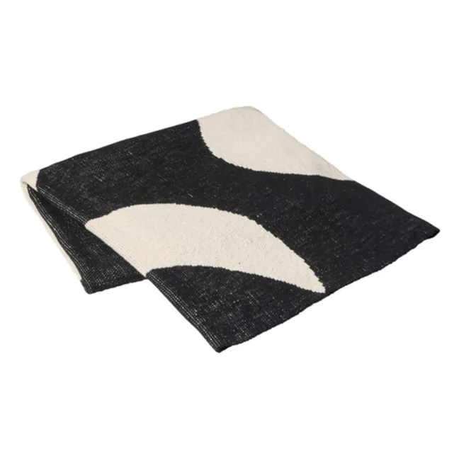 Coperta in cotone Maren | Nero
