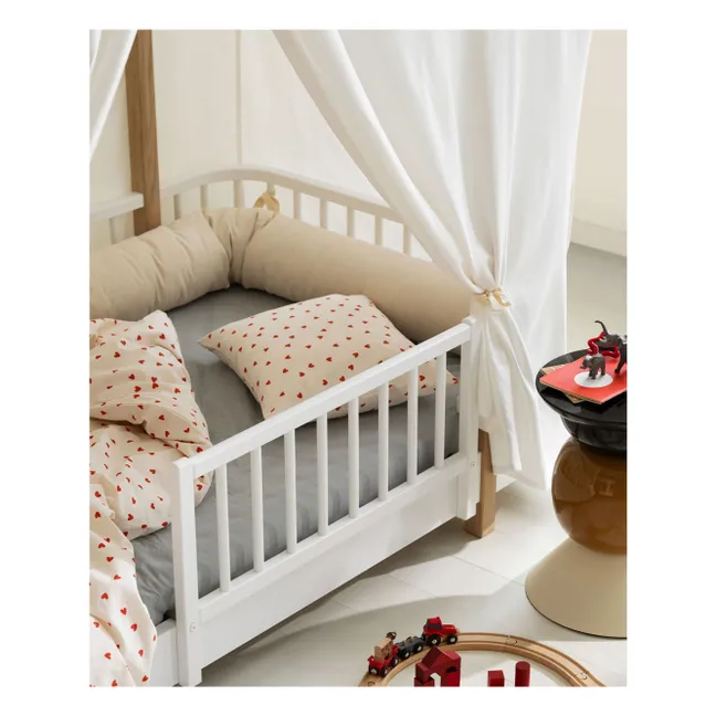 Tente pour lit Cabane Wood Original | Blanc