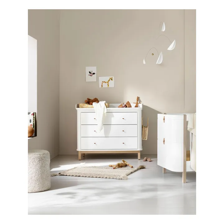 Commode à langer Wood 3 tiroirs | Chêne- Image produit n°1