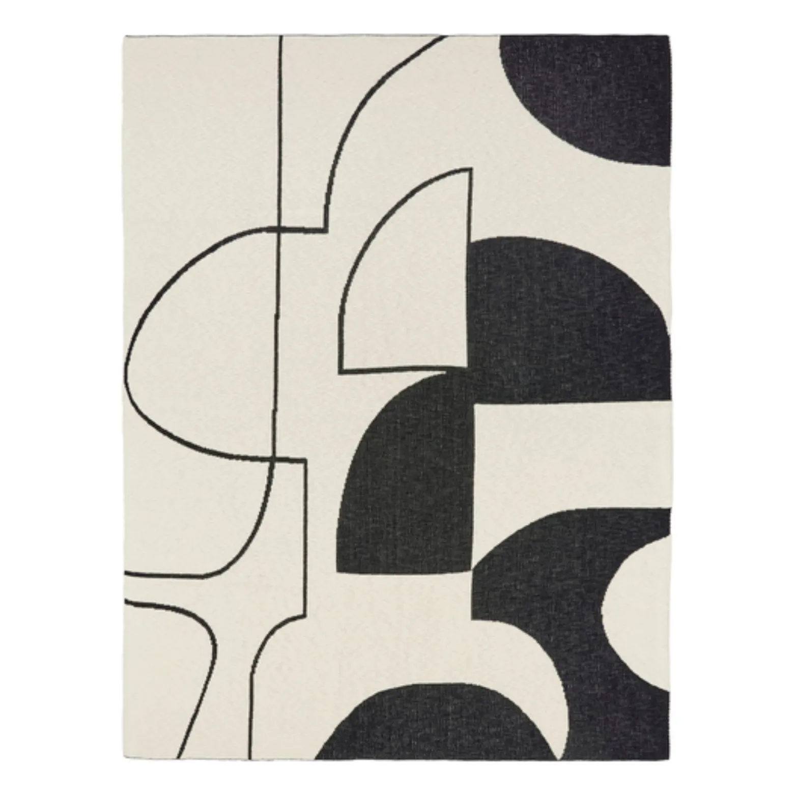 Broste Copenhagen Black Maren Cotton Throw