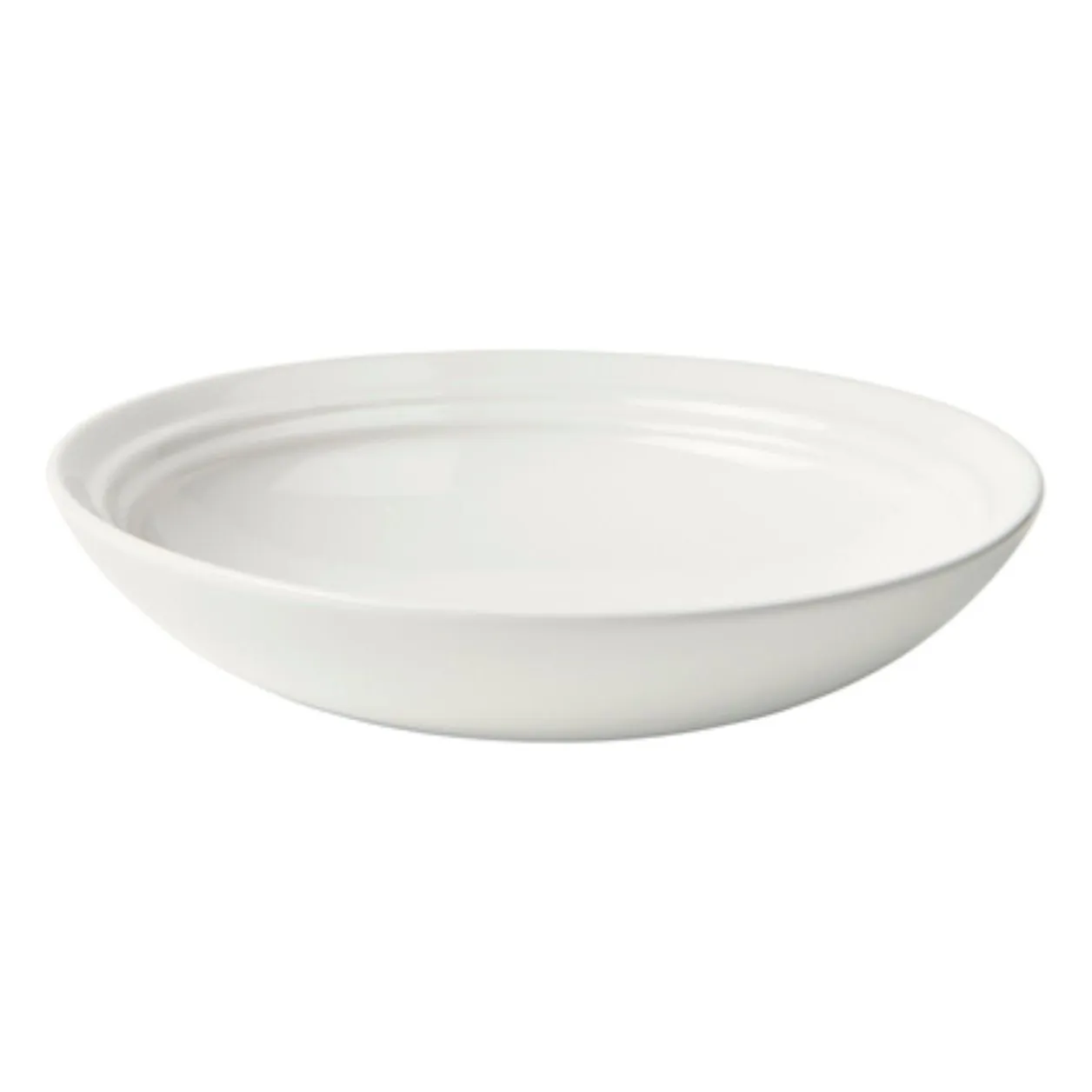 Broste Copenhagen White Stevns Stoneware Soup Plate