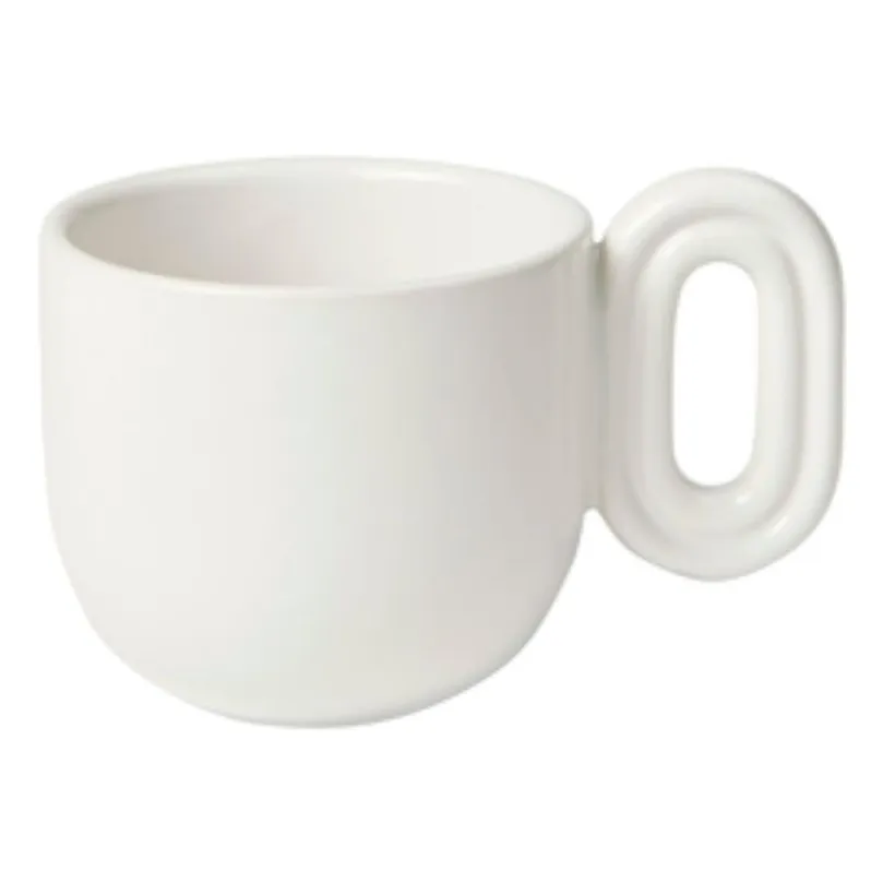 Broste Copenhagen White Stevns Stoneware Espresso Cup