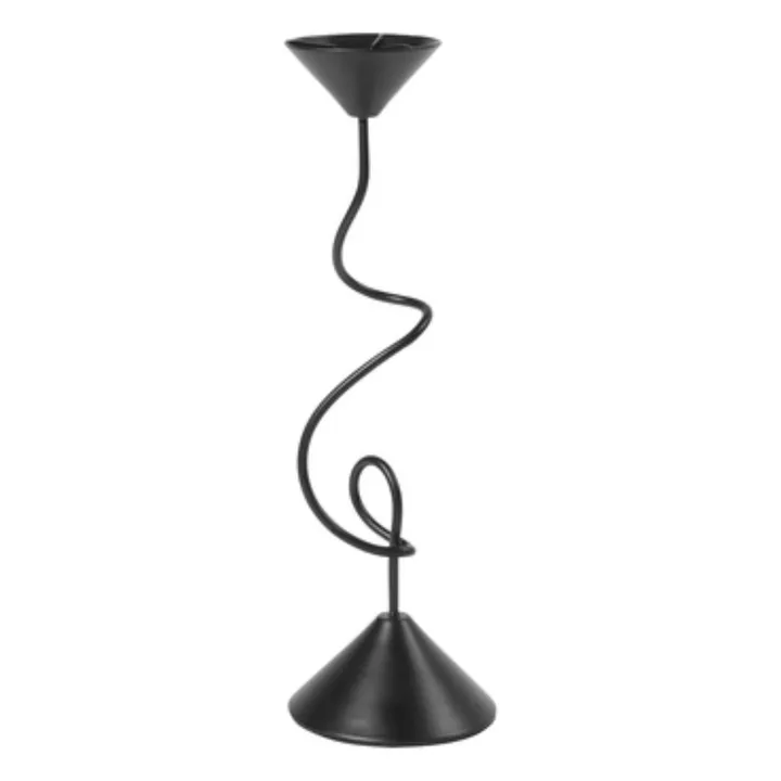 Selma candlestick | Black- Product image n°0