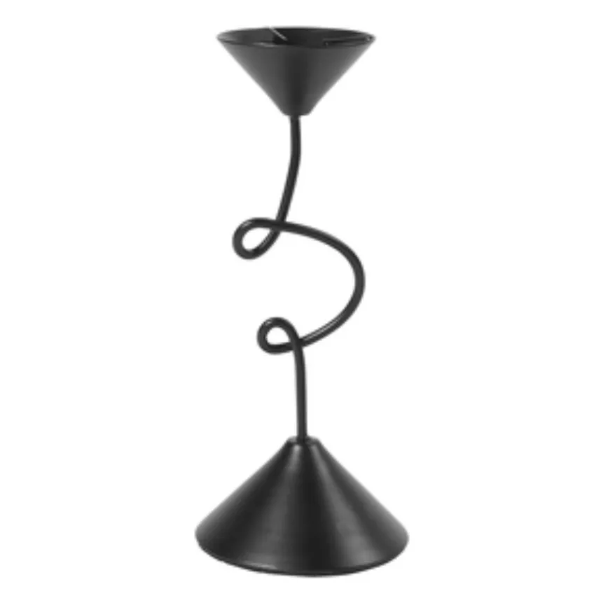 Selma candlestick | Black- Product image n°0