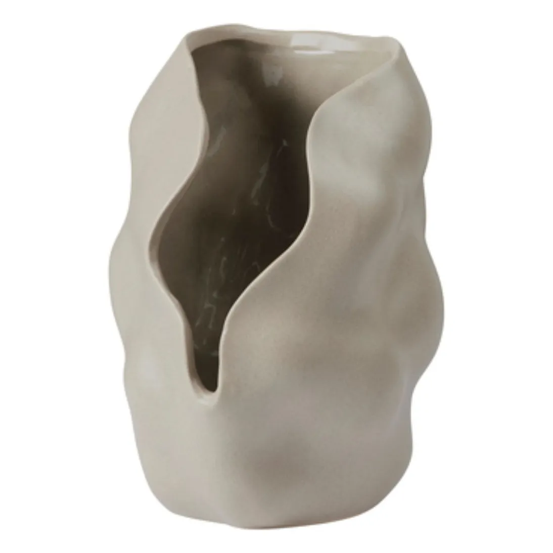Broste Copenhagen Grey Hekla Stoneware Candle Jar