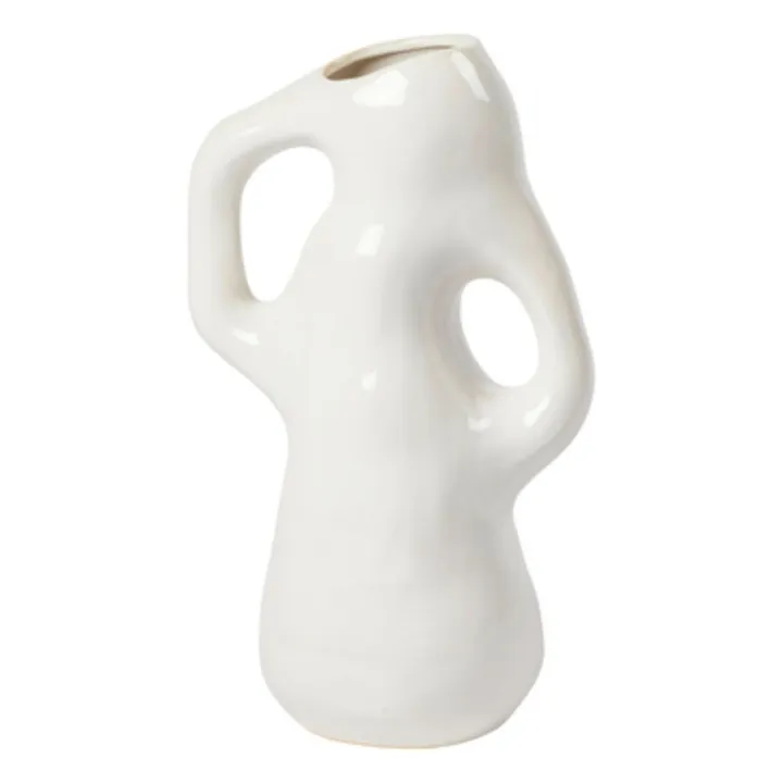 Vase en grès Isolde | Blanc- Image produit n°0