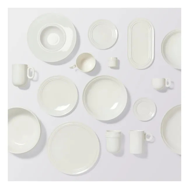 Tazza in gres Stevns | Bianco